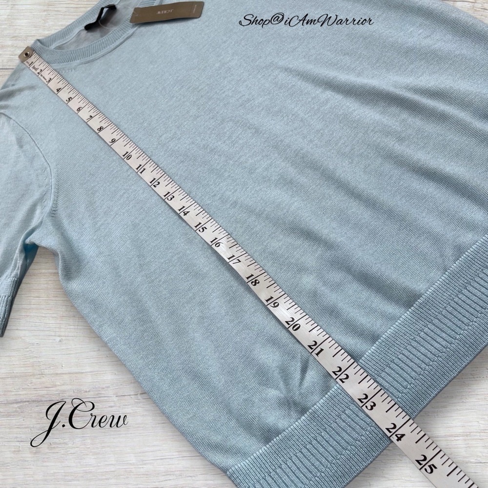 J.Crew NWT {FIRM} light weight silk blend short sleeve sweater shop@iamwarrior - Picture 7 of 12